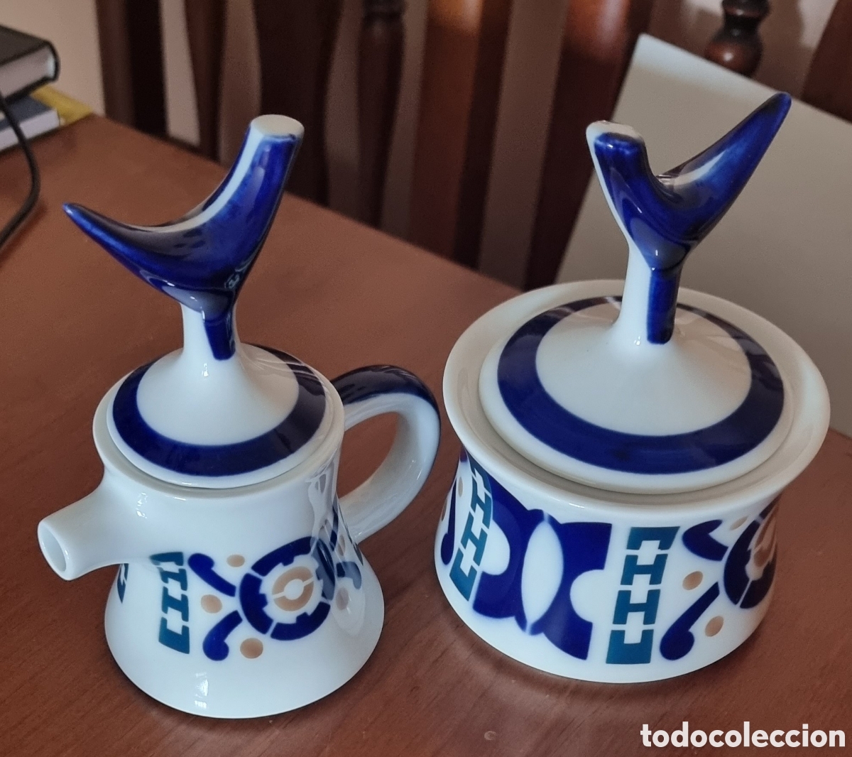 Antig&uuml;edades: AZUCARERO + LECHERA. Sargadelos - Foto 1