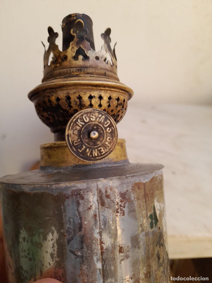Antig&uuml;edades: Quinque lampara de aceite KOSMOS BRENNER - Foto 4