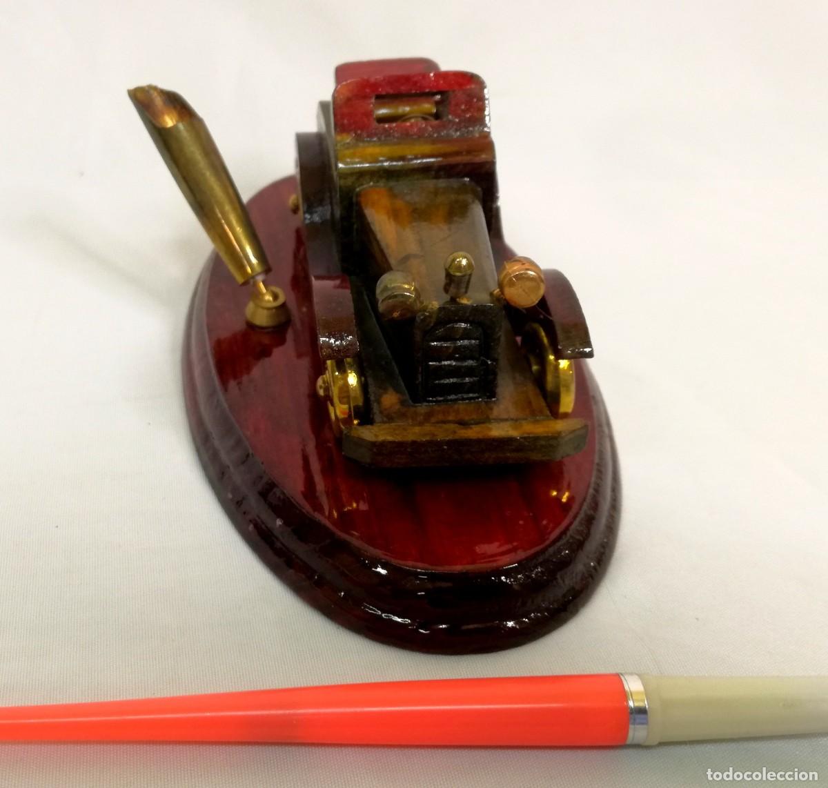 Antig&uuml;edades: ESCRIBAN&Iacute;A COCHE DE &Eacute;POCA EN MADERA - Foto 3