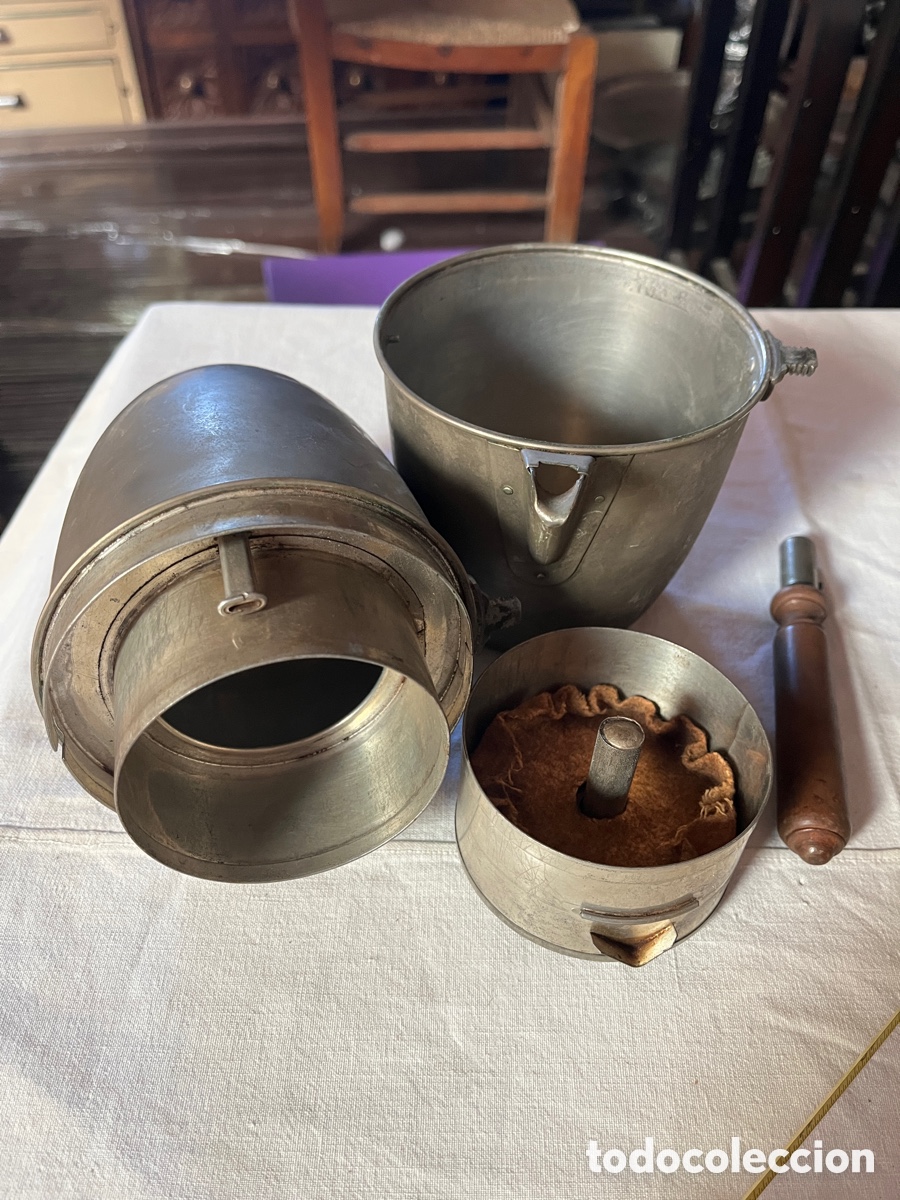 Antig&uuml;edades: ORIGINAL CAFETERA ANTIGUA CON ASA. - Foto 3