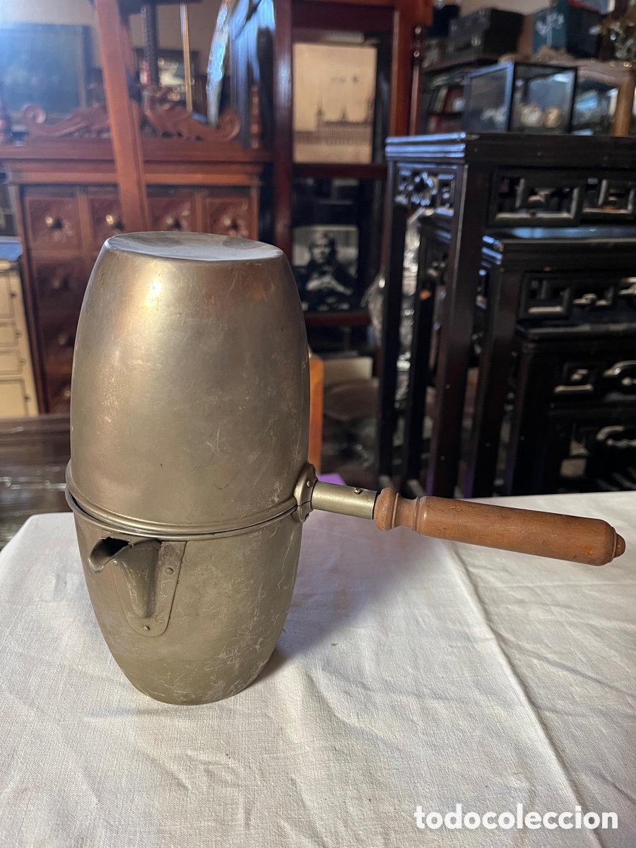 Antig&uuml;edades: ORIGINAL CAFETERA ANTIGUA CON ASA. - Foto 1