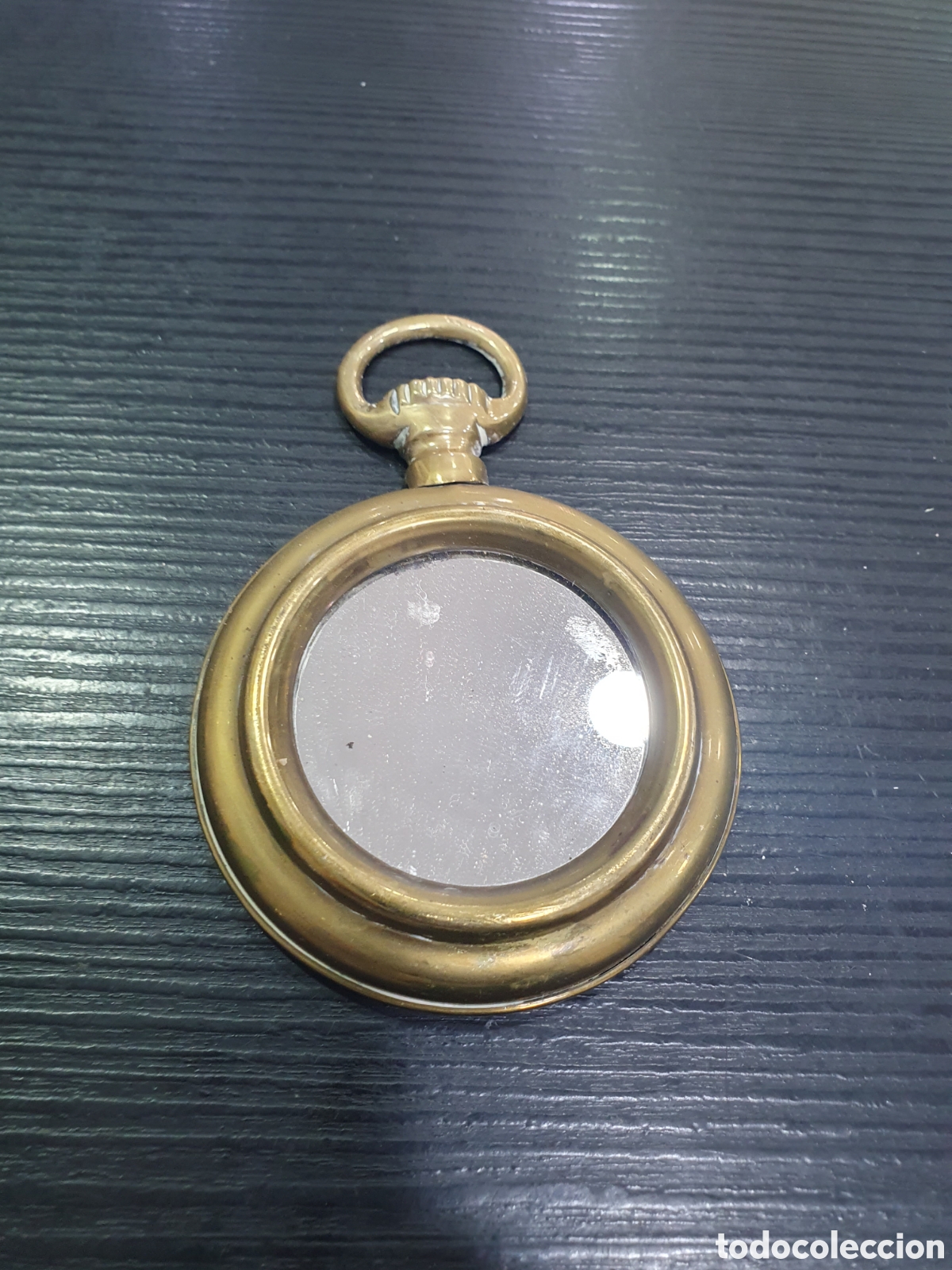 Antig&uuml;edades: Espejo con forma de reloj de bolsillo. (L43) - Foto 1