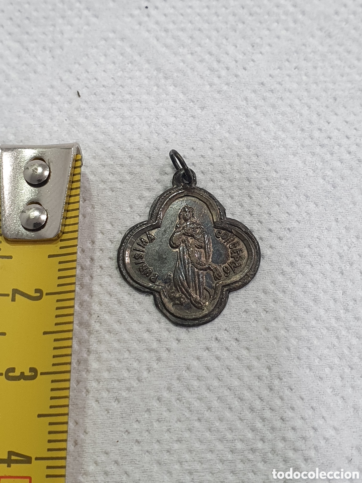 Antig&uuml;edades: Medalla plata Pur&iacute;sima Concepci&oacute;n. (L8) - Foto 2
