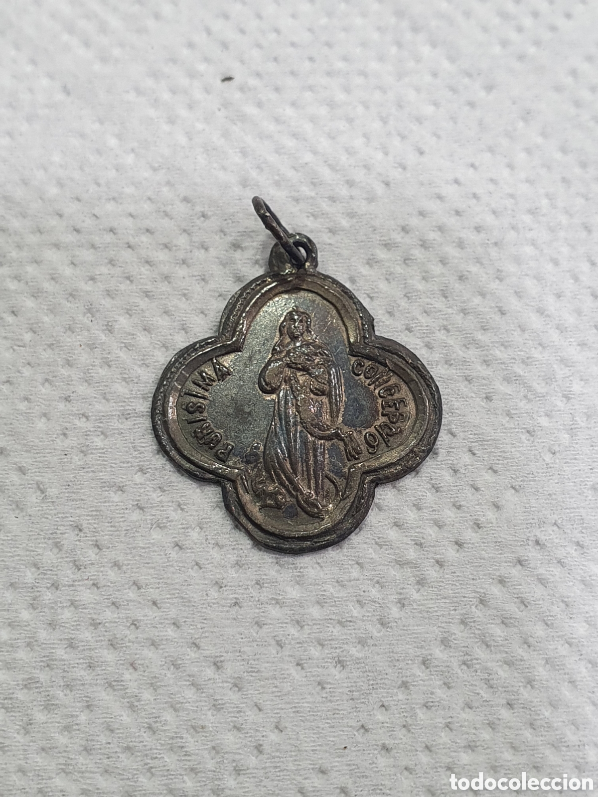 Antig&uuml;edades: Medalla plata Pur&iacute;sima Concepci&oacute;n. (L8) - Foto 1