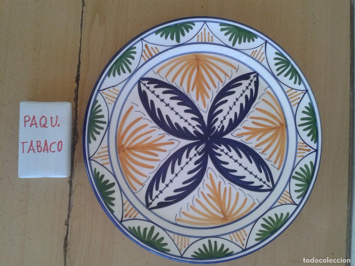 Antig&uuml;edades: PLATO PINTADO A MANO DE MANISES - Foto 8