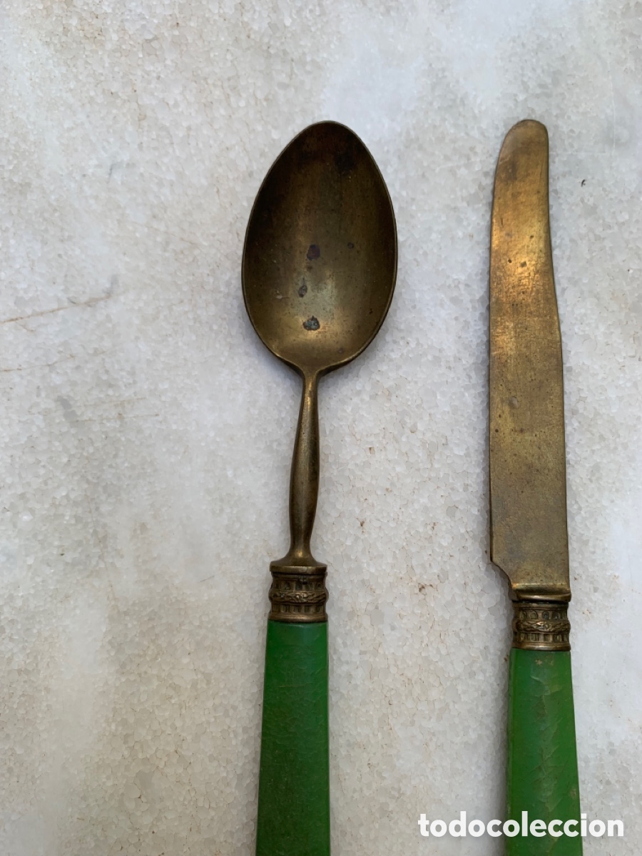 Antig&uuml;edades: Cucharilla y cuchillo modernista - Foto 2
