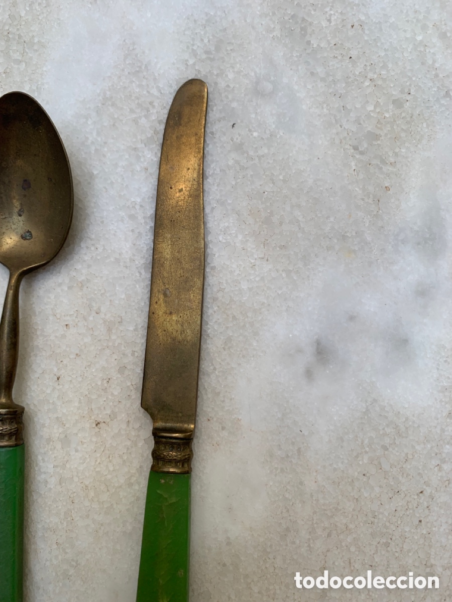 Antig&uuml;edades: Cucharilla y cuchillo modernista - Foto 3
