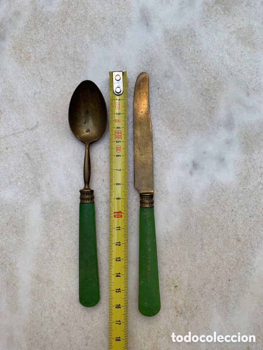Antig&uuml;edades: Cucharilla y cuchillo modernista - Foto 5