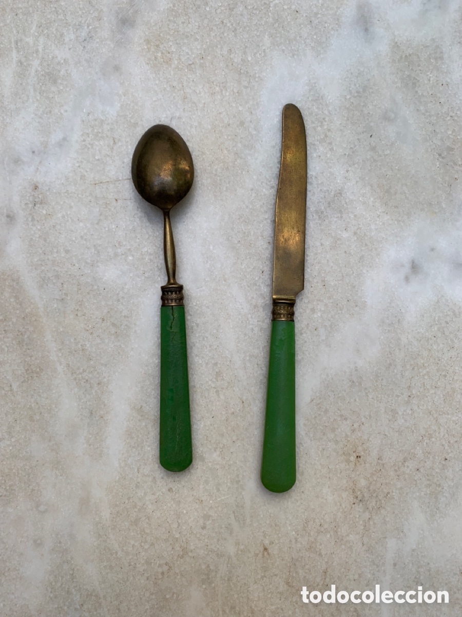 Antig&uuml;edades: Cucharilla y cuchillo modernista - Foto 6