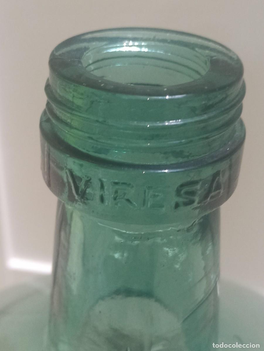 Antig&uuml;edades: Botella VIRESA grande antigua - Foto 3