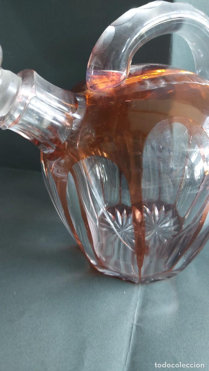 Antig&uuml;edades: Botijo de cristal tallado . - Foto 2