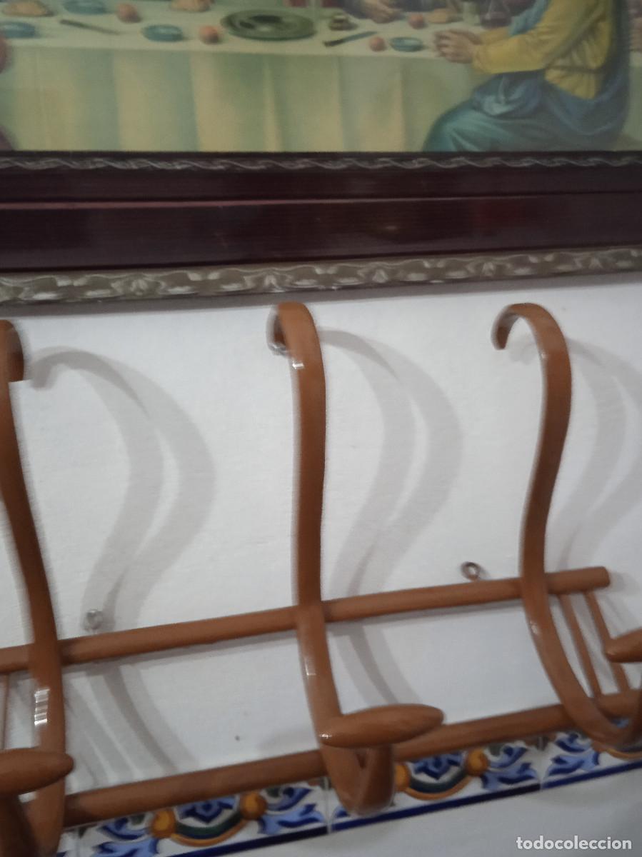 Antig&uuml;edades: ANTIGUO PERCHERO MADERA 3 BRAZOS CURVOS REF.254 BRE - Foto 3
