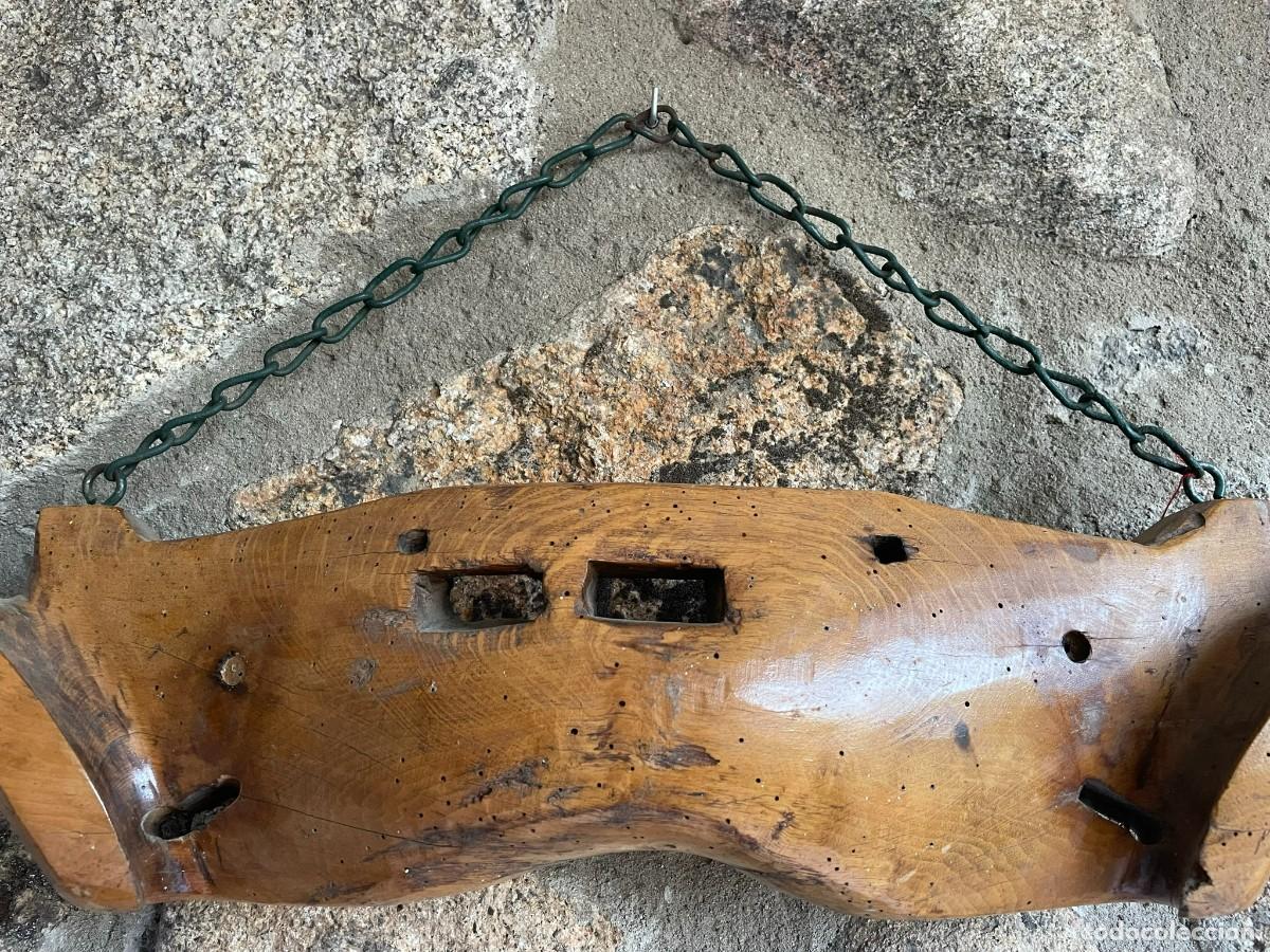 Antig&uuml;edades: ANTIGUO YUGO DE MADERA DE ROBLE - Foto 3