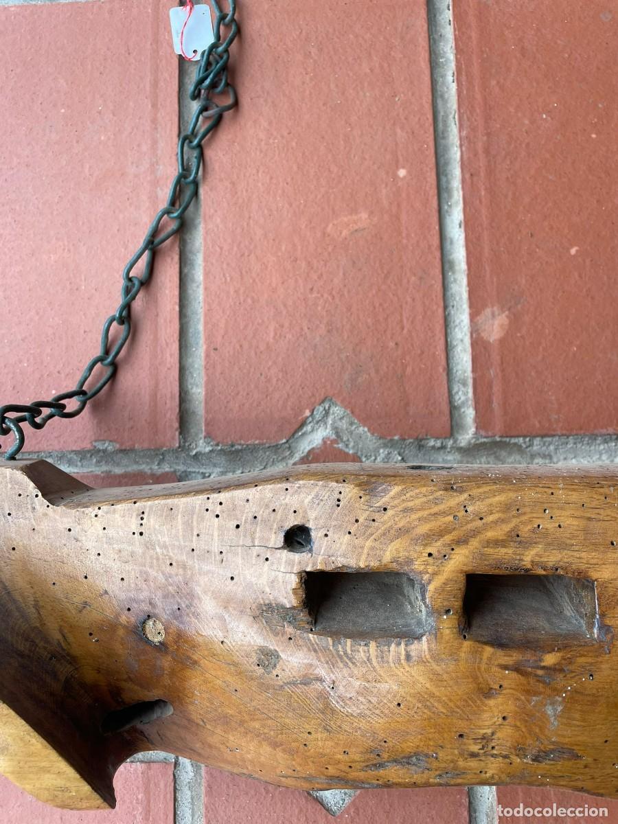 Antig&uuml;edades: ANTIGUO YUGO DE MADERA DE ROBLE - Foto 6