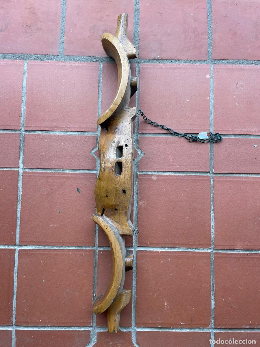 Antig&uuml;edades: ANTIGUO YUGO DE MADERA DE ROBLE - Foto 7