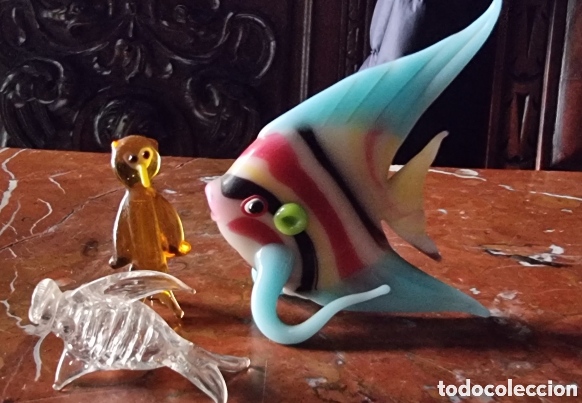Antig&uuml;edades: figuras de crital de murano antiguas - Foto 1
