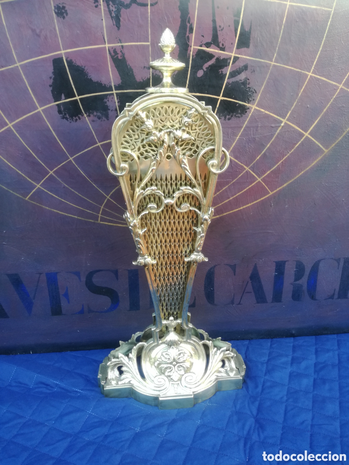 Antig&uuml;edades: SALVACHISPAS ANTIGUO DE BRONCE - Foto 3