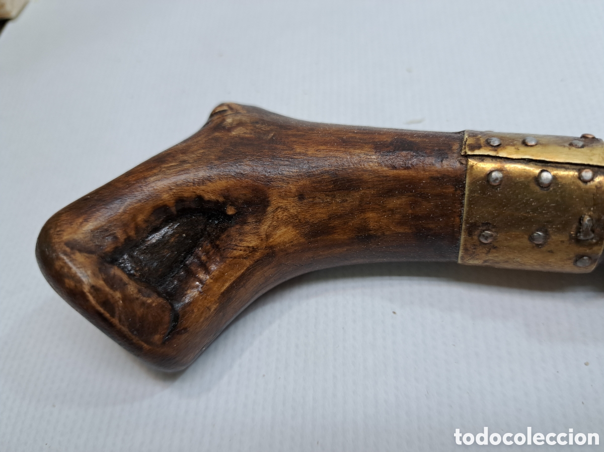 Antig&uuml;edades: Antiguo bast&oacute;n tallado en madera - Foto 15