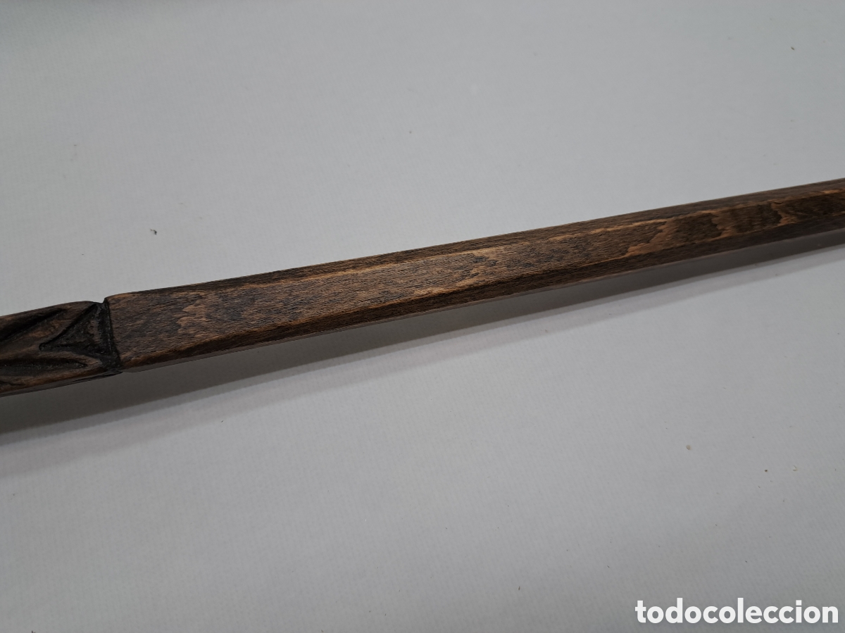 Antig&uuml;edades: Antiguo bast&oacute;n tallado en madera - Foto 16