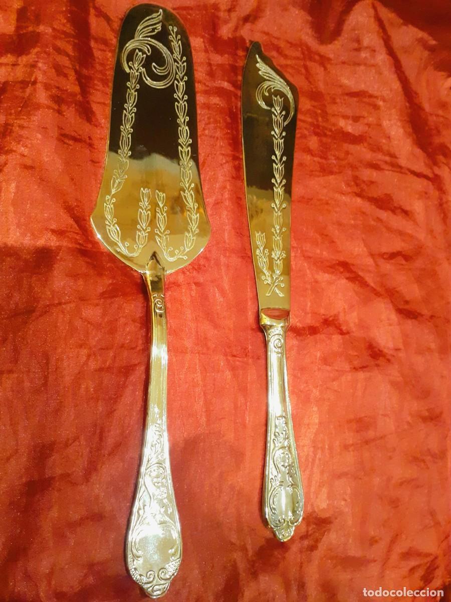 Antig&uuml;edades: Cubiertos de Postre de Alpaca - Foto 3
