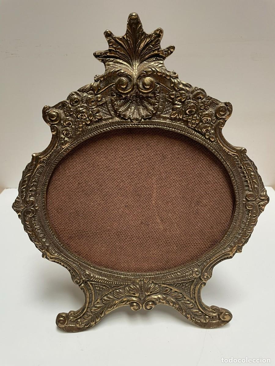 Antig&uuml;edades: ESPEJO DE SOBREMESA EN BRONCE - Foto 2