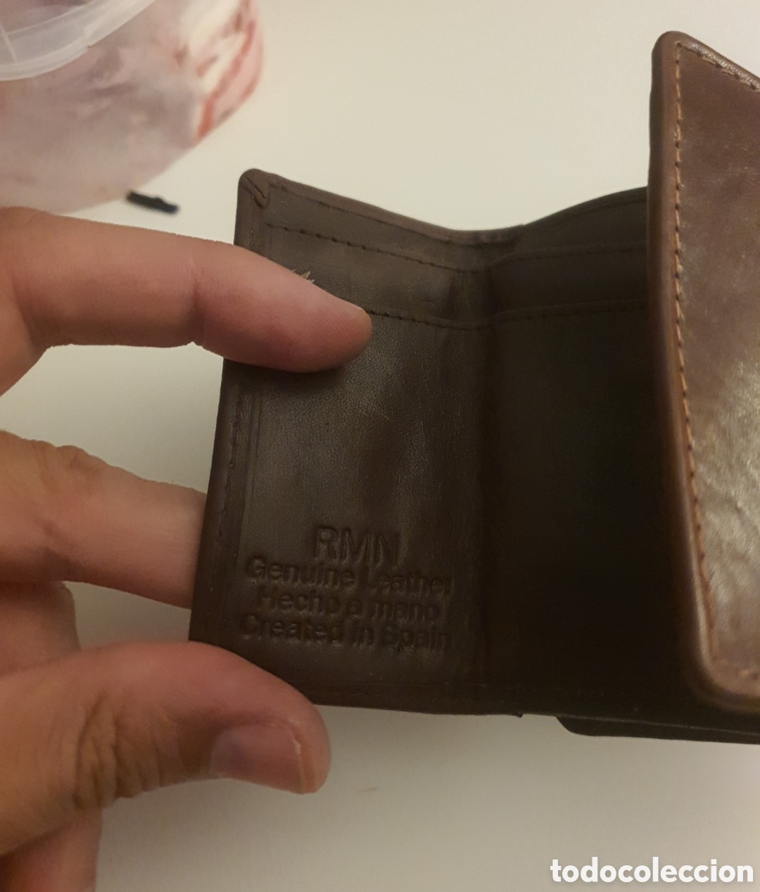 Antig&uuml;edades: cartera de piel rmn - Foto 3