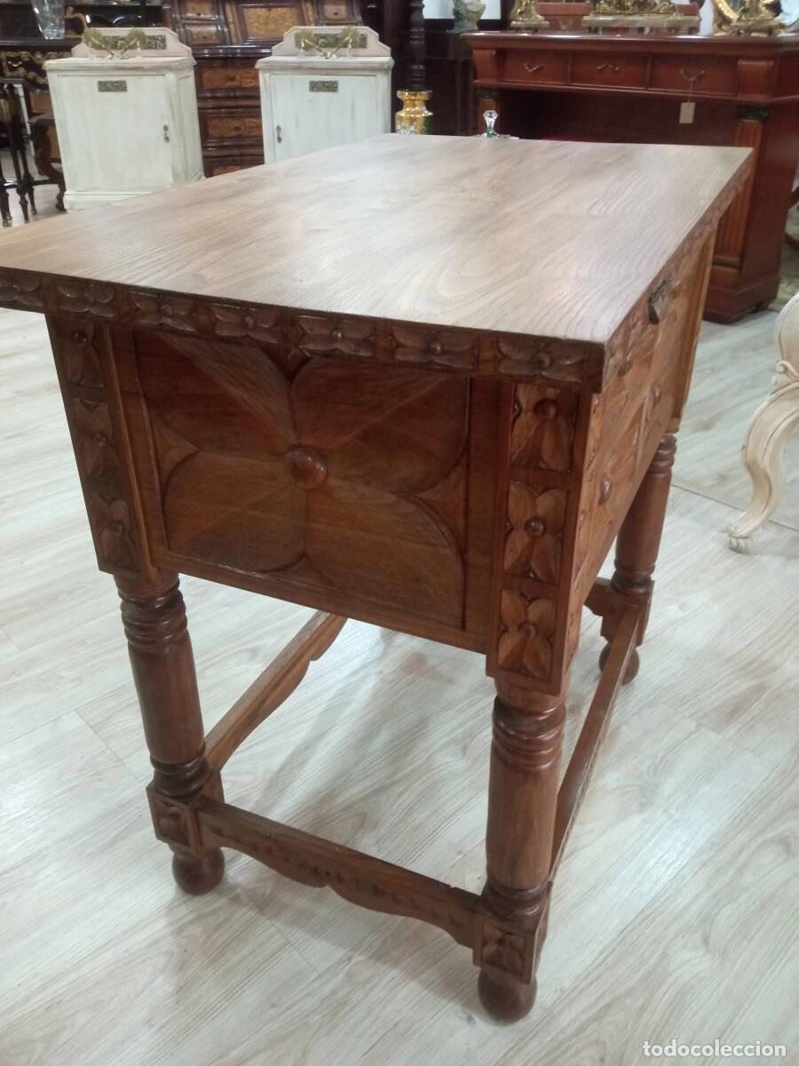 Antig&uuml;edades: Mesa antigua de roble - Foto 4