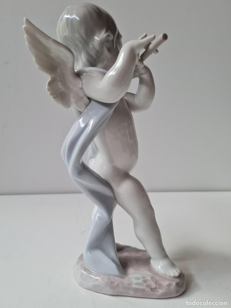 Antig&uuml;edades: LLADRO ANGELOTE CON FLAUTA(26 cms) - Foto 5