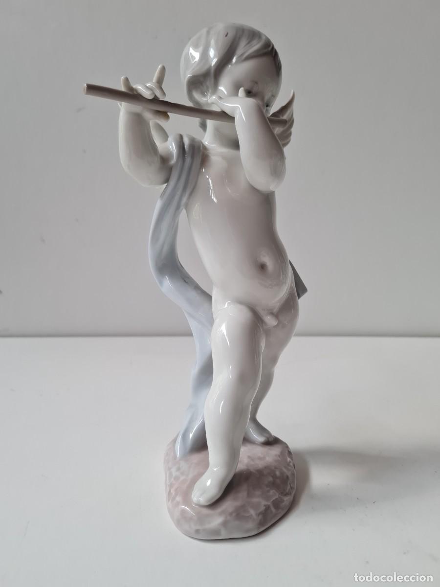 Antig&uuml;edades: LLADRO ANGELOTE CON FLAUTA(26 cms) - Foto 6
