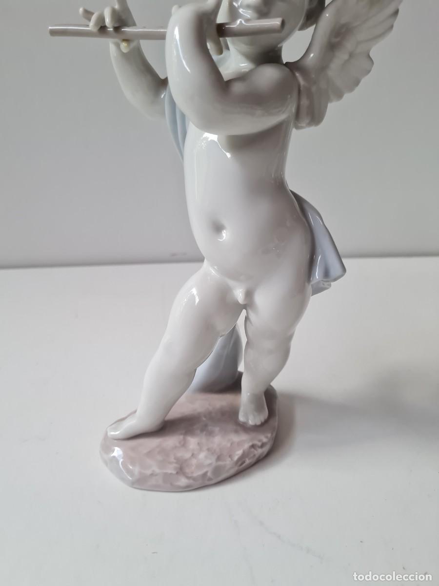 Antig&uuml;edades: LLADRO ANGELOTE CON FLAUTA(26 cms) - Foto 8