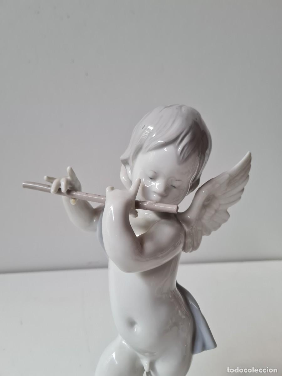 Antig&uuml;edades: LLADRO ANGELOTE CON FLAUTA(26 cms) - Foto 9