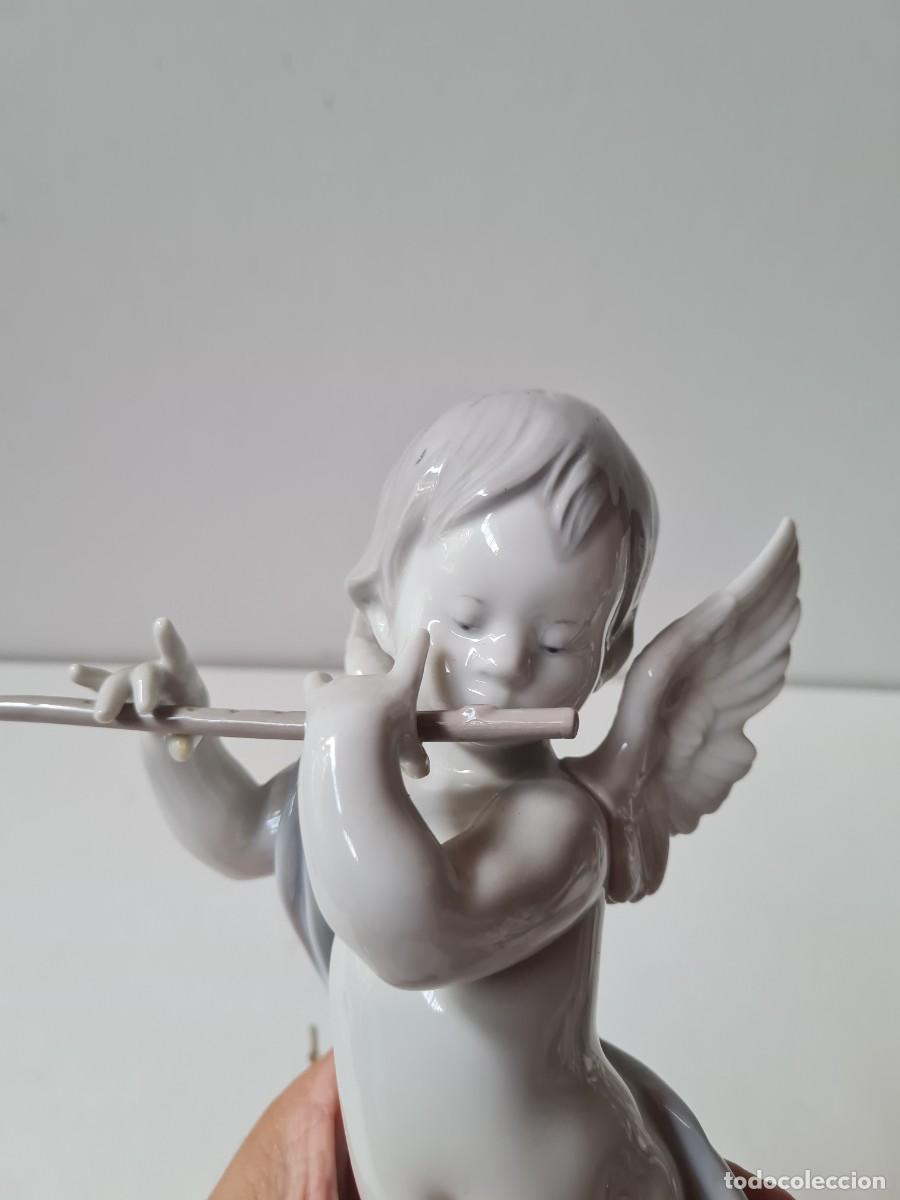 Antig&uuml;edades: LLADRO ANGELOTE CON FLAUTA(26 cms) - Foto 11