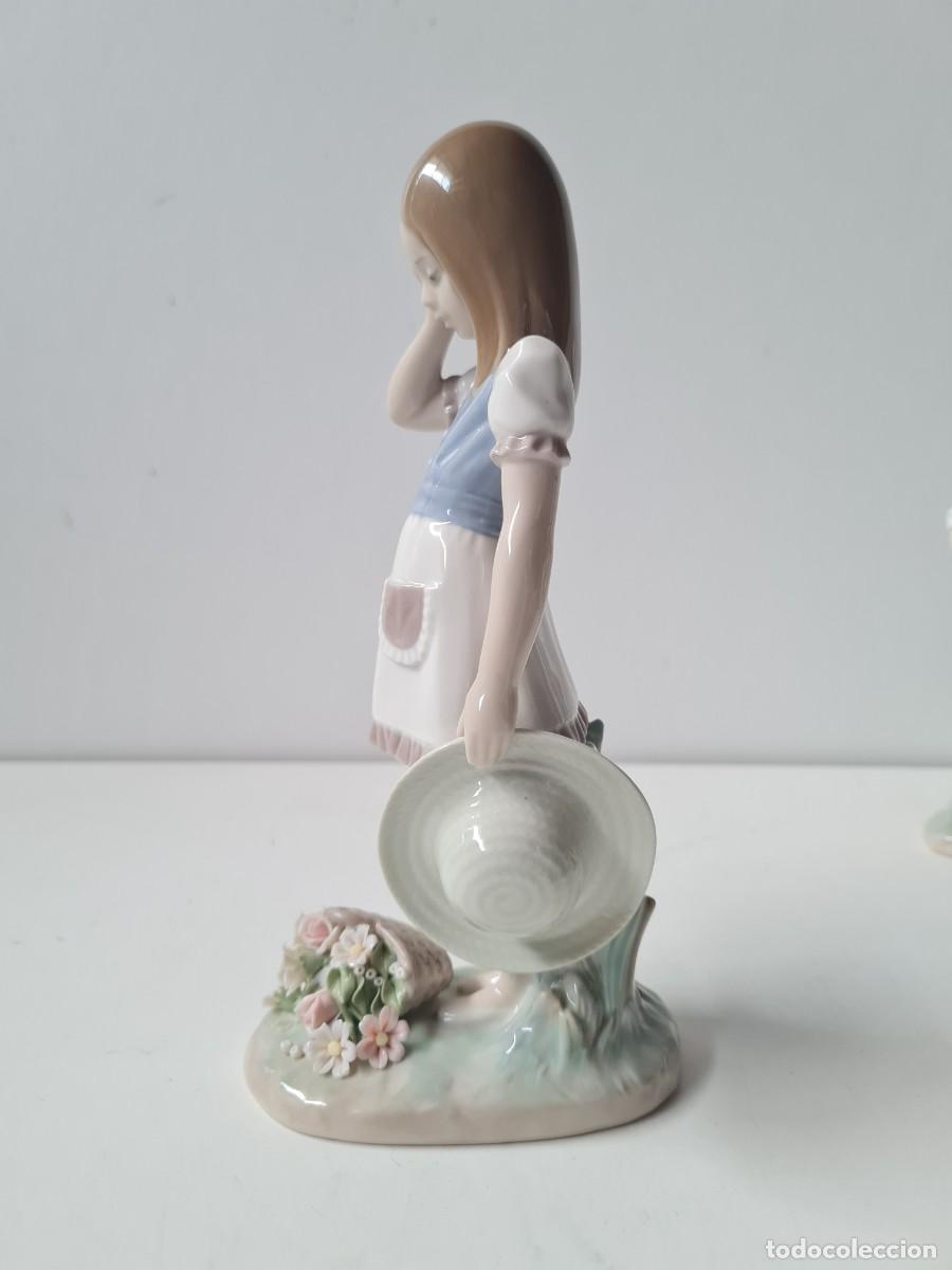 Antig&uuml;edades: LLADRO NI&Ntilde;A se cay&oacute; la cesta(23 cms) - Foto 2