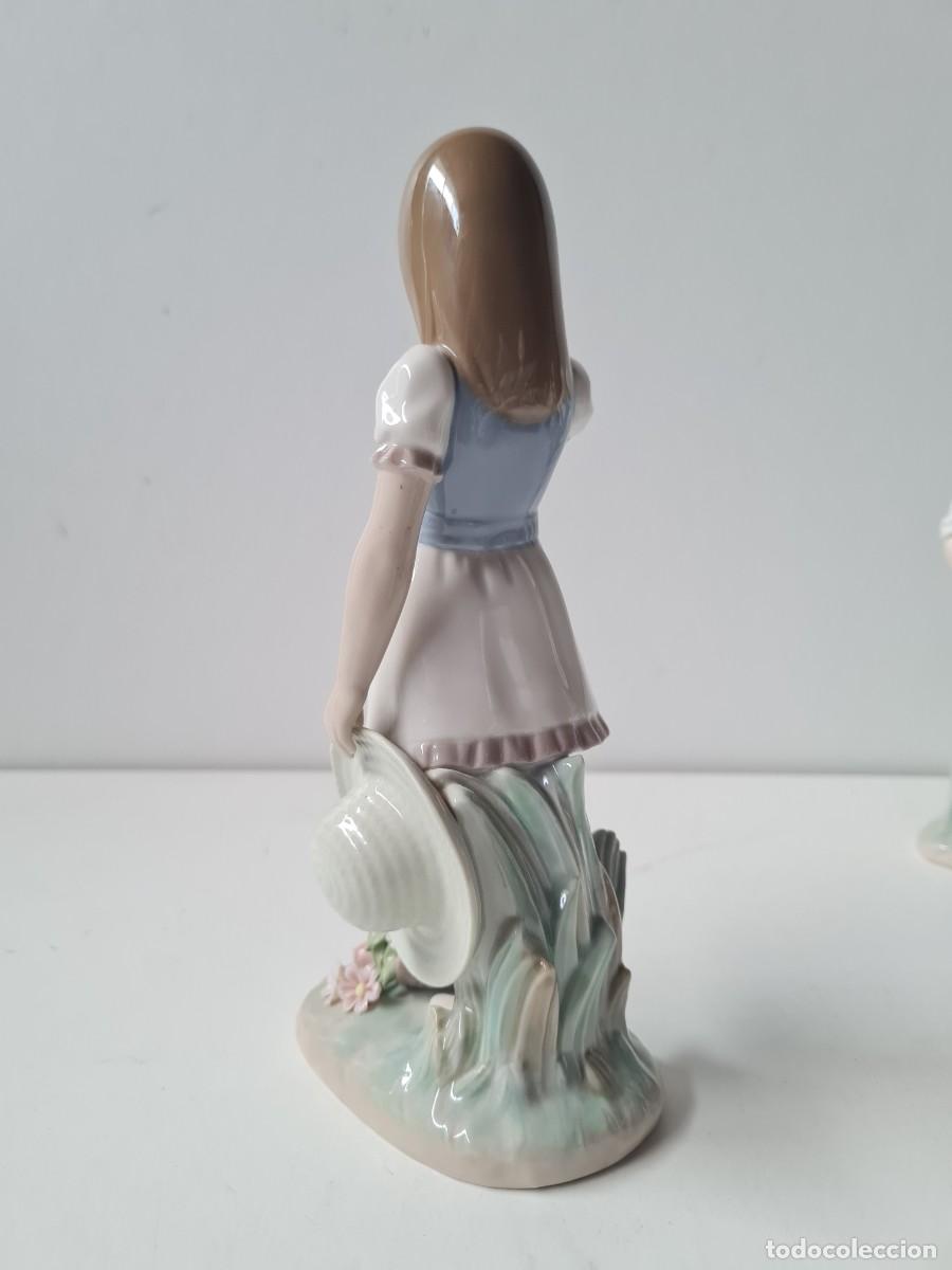 Antig&uuml;edades: LLADRO NI&Ntilde;A se cay&oacute; la cesta(23 cms) - Foto 3