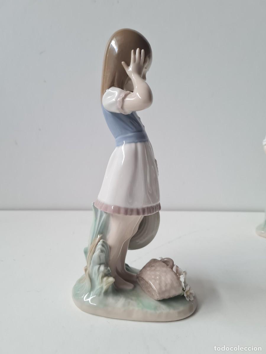 Antig&uuml;edades: LLADRO NI&Ntilde;A se cay&oacute; la cesta(23 cms) - Foto 5