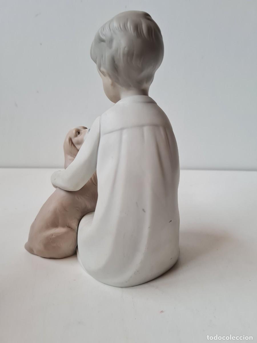 Antig&uuml;edades: LLADRO Ni&ntilde;o con perro (20 cms) - Foto 4