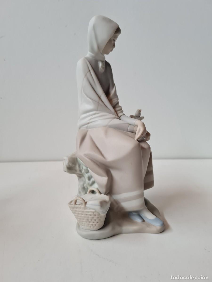 Antig&uuml;edades: LLADRO PASTORA(25 cms) gres mate - Foto 3
