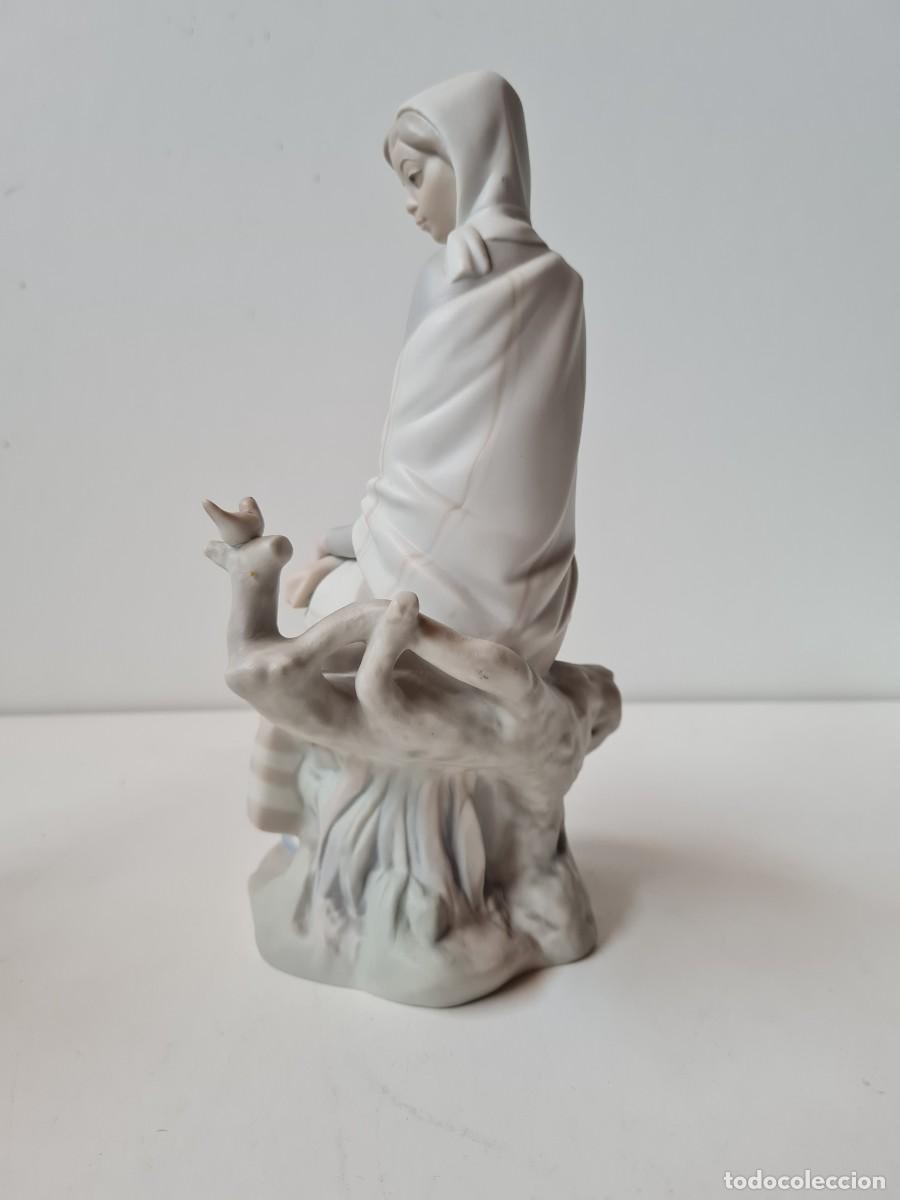 Antig&uuml;edades: LLADRO PASTORA(25 cms) gres mate - Foto 6