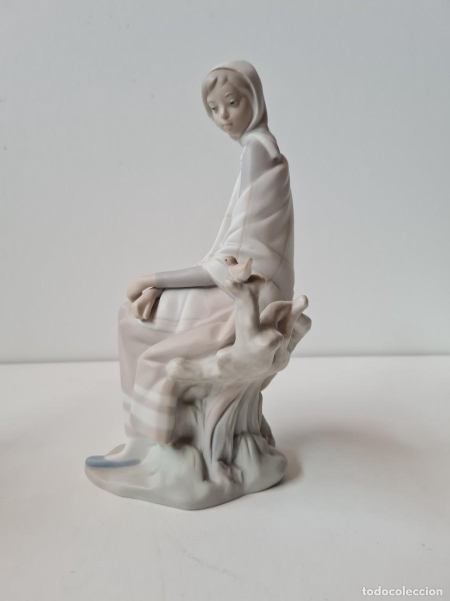 Antig&uuml;edades: LLADRO PASTORA(25 cms) gres mate - Foto 7