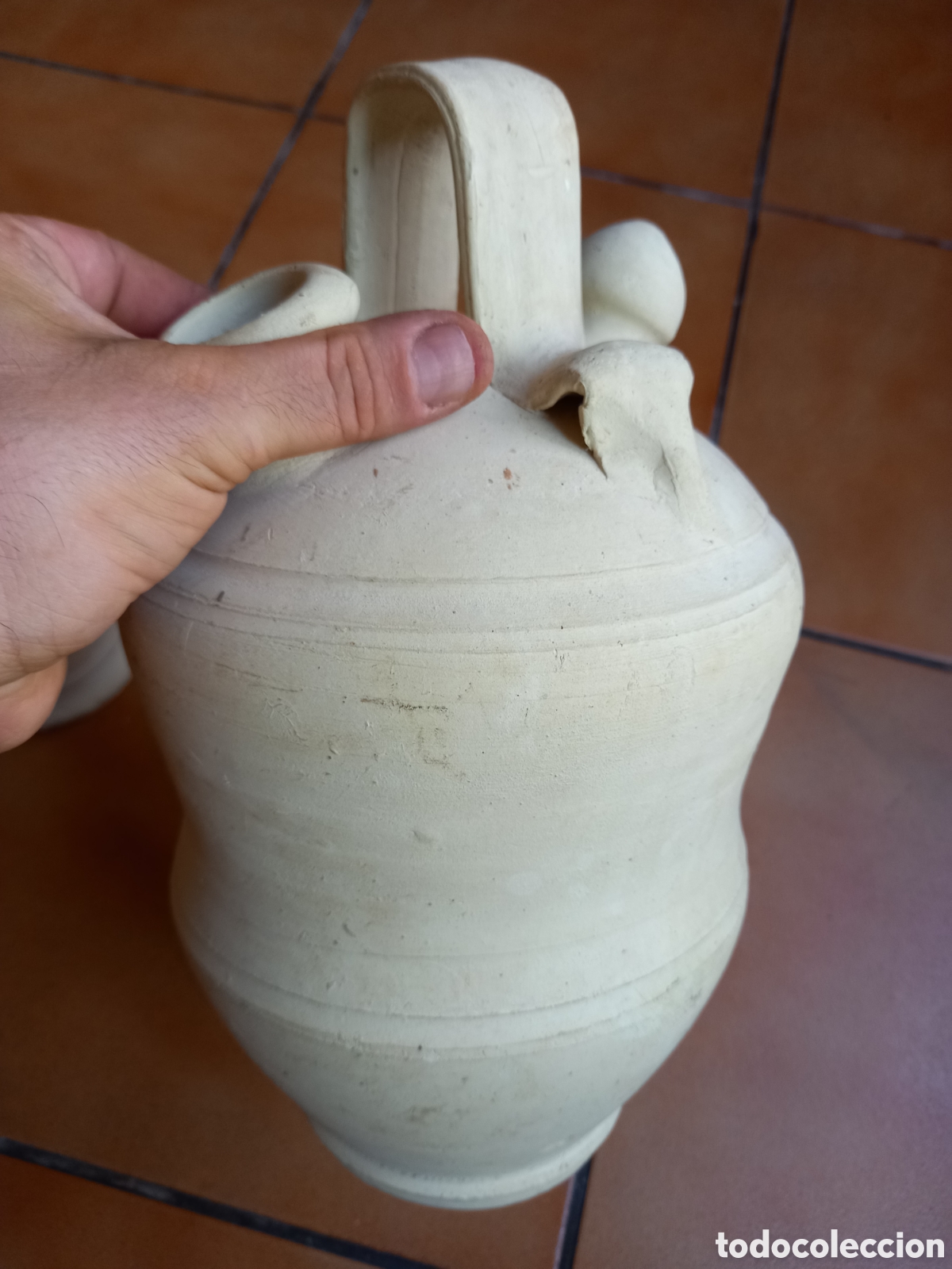 Antig&uuml;edades: DOS BONITOS BOTIJOS BLANCOS - Foto 12