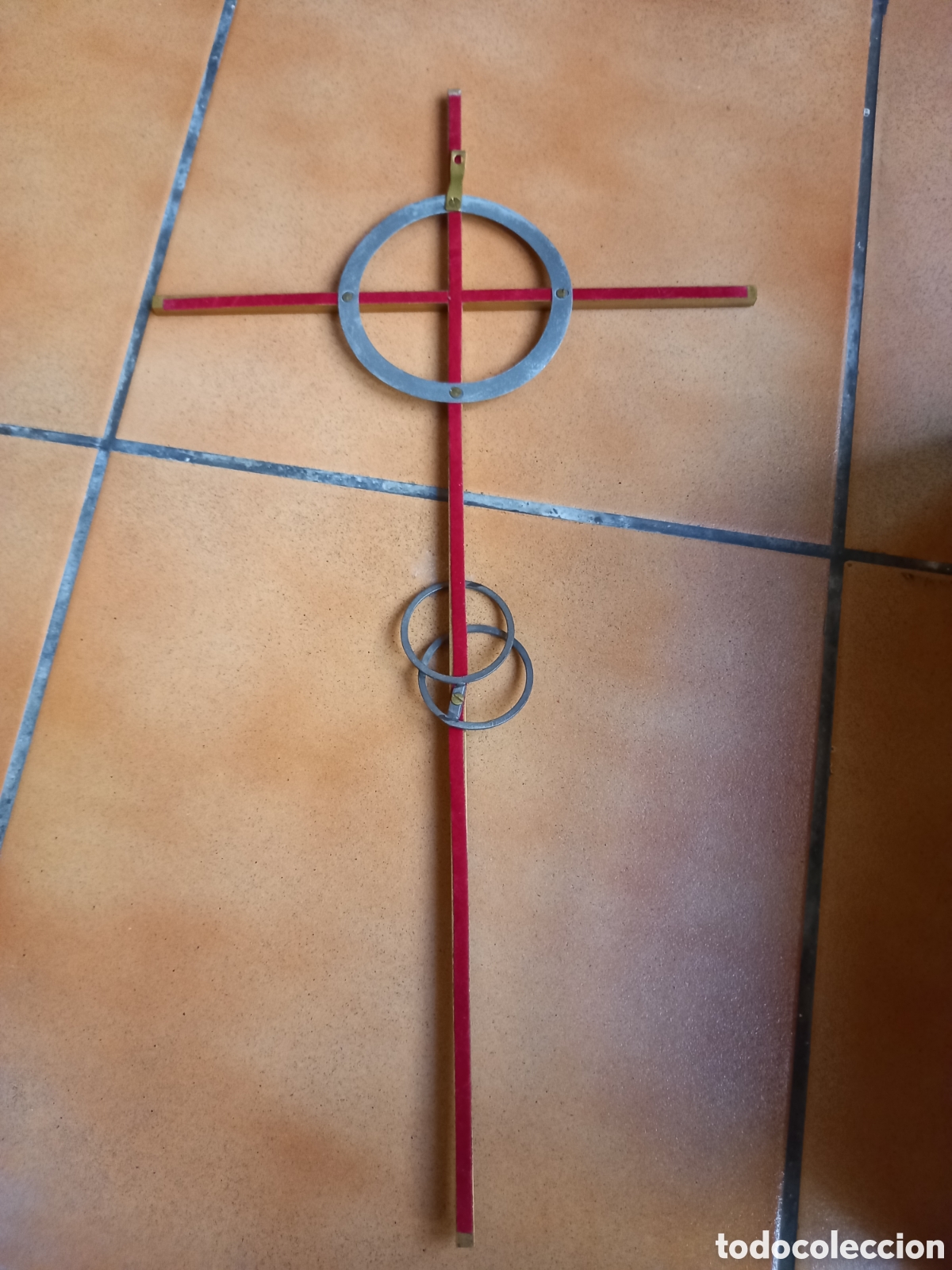 Antig&uuml;edades: CRUZ RELIGIOSA PARA COLGAR - Foto 2