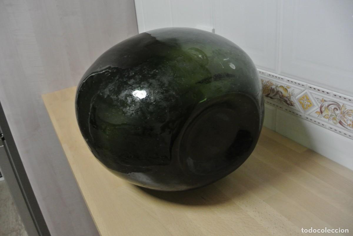 Antig&uuml;edades: ANTIGUA GARRAFA VERDE OSCURO - Foto 5