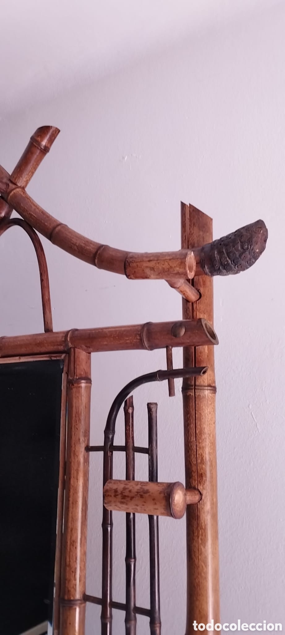 Antig&uuml;edades: Perchero de pie bambu art deco - Foto 7