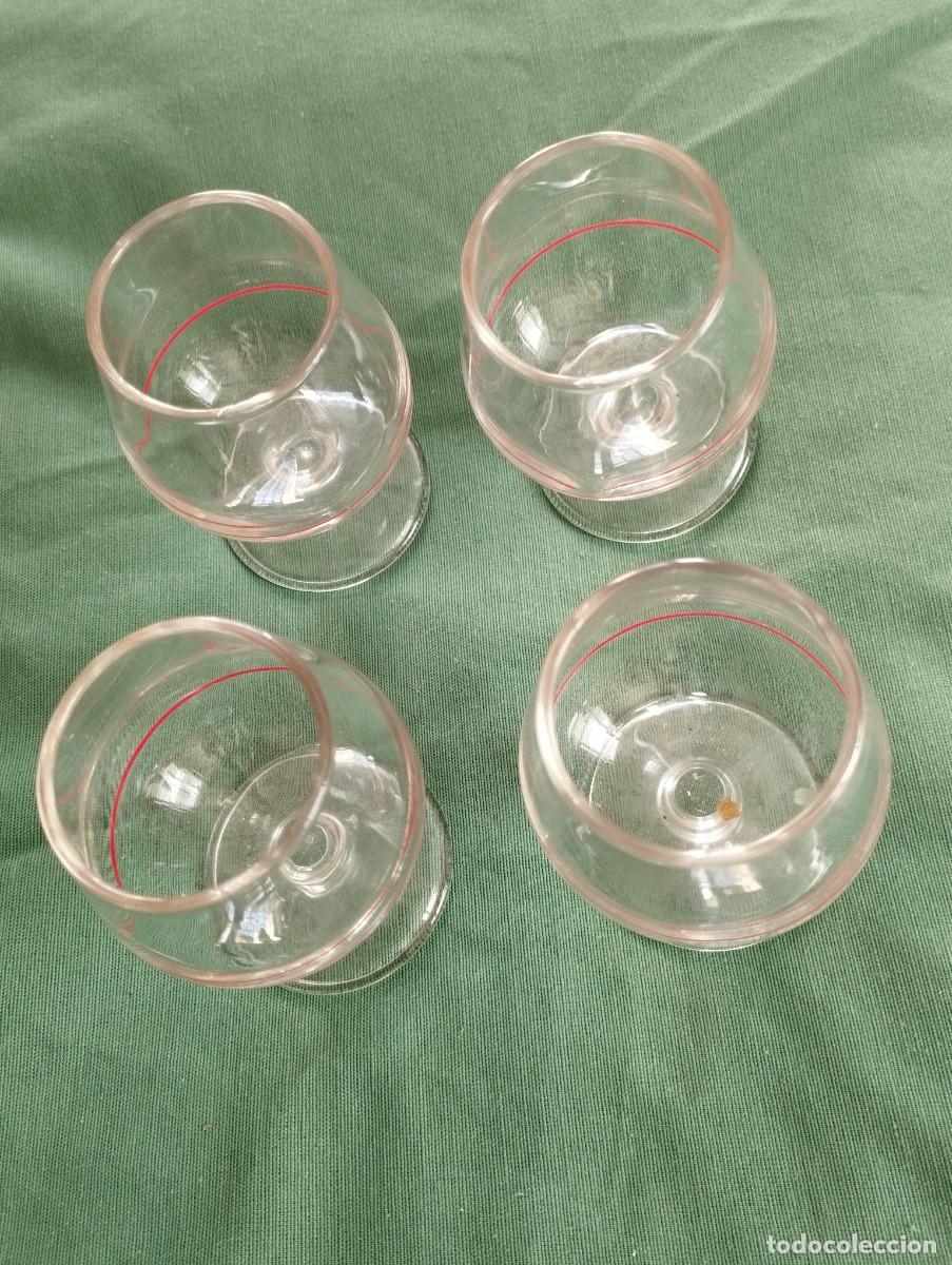 Antig&uuml;edades: Lote de 4 copas de cognac antiguas - Foto 2
