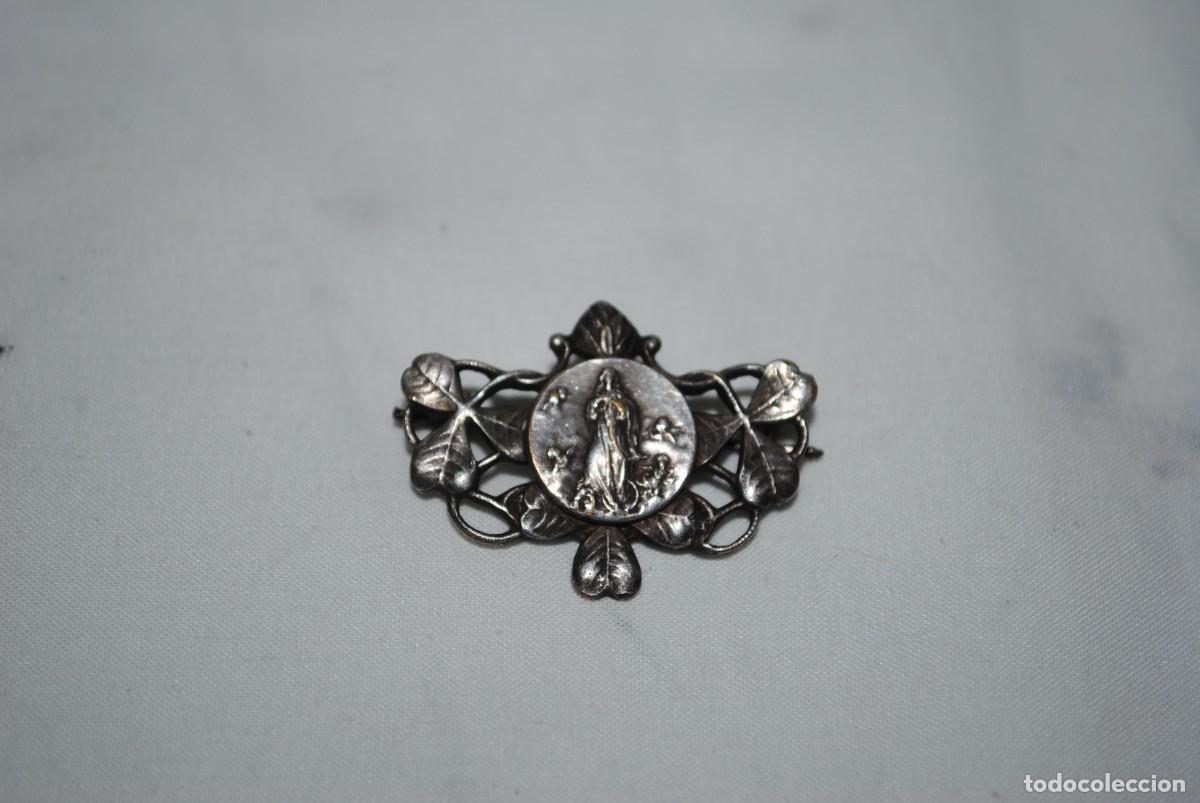 Antig&uuml;edades: ANTIGUO BROCHE DE LA VIRGEN INMACULADA . - Foto 1