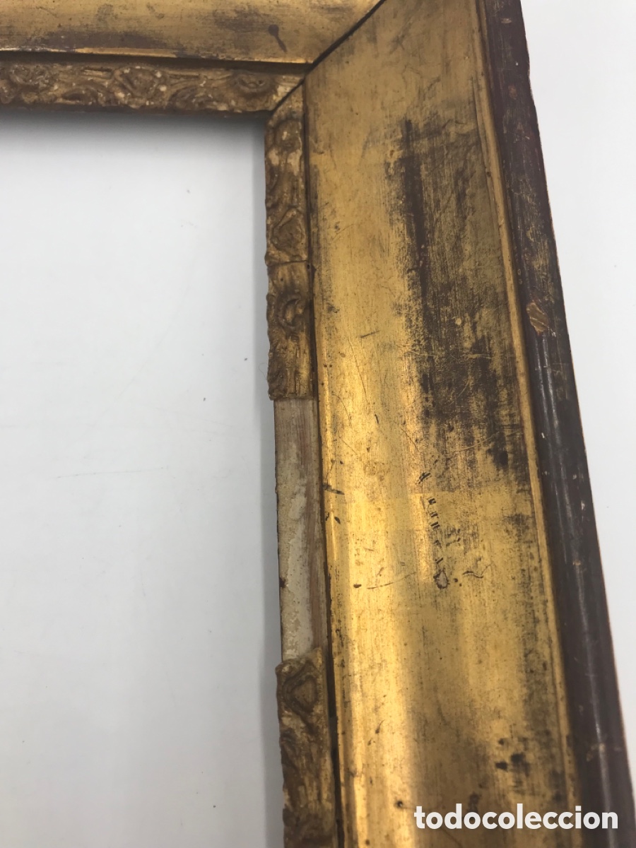 Antig&uuml;edades: Marco antiguo de madera dorada. - Foto 4