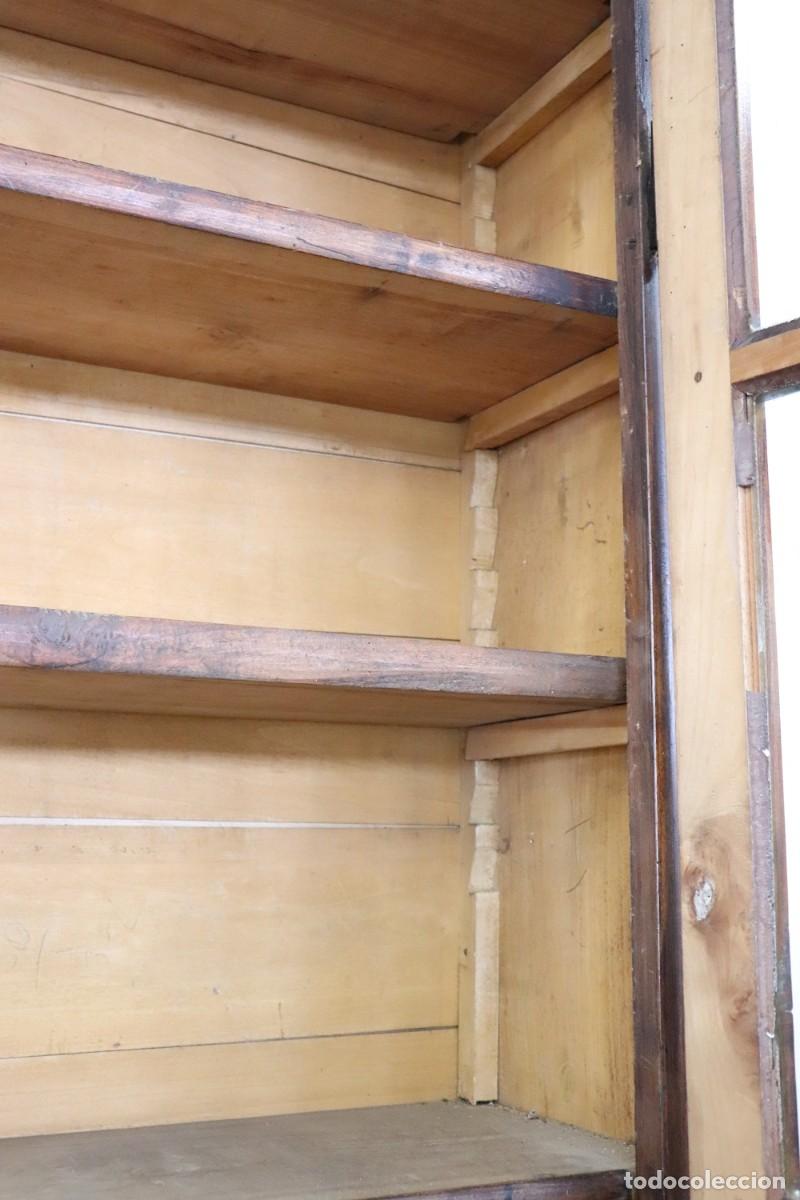 Antig&uuml;edades: Librer&iacute;a de madera de &aacute;lamo, siglo XIX - Foto 6