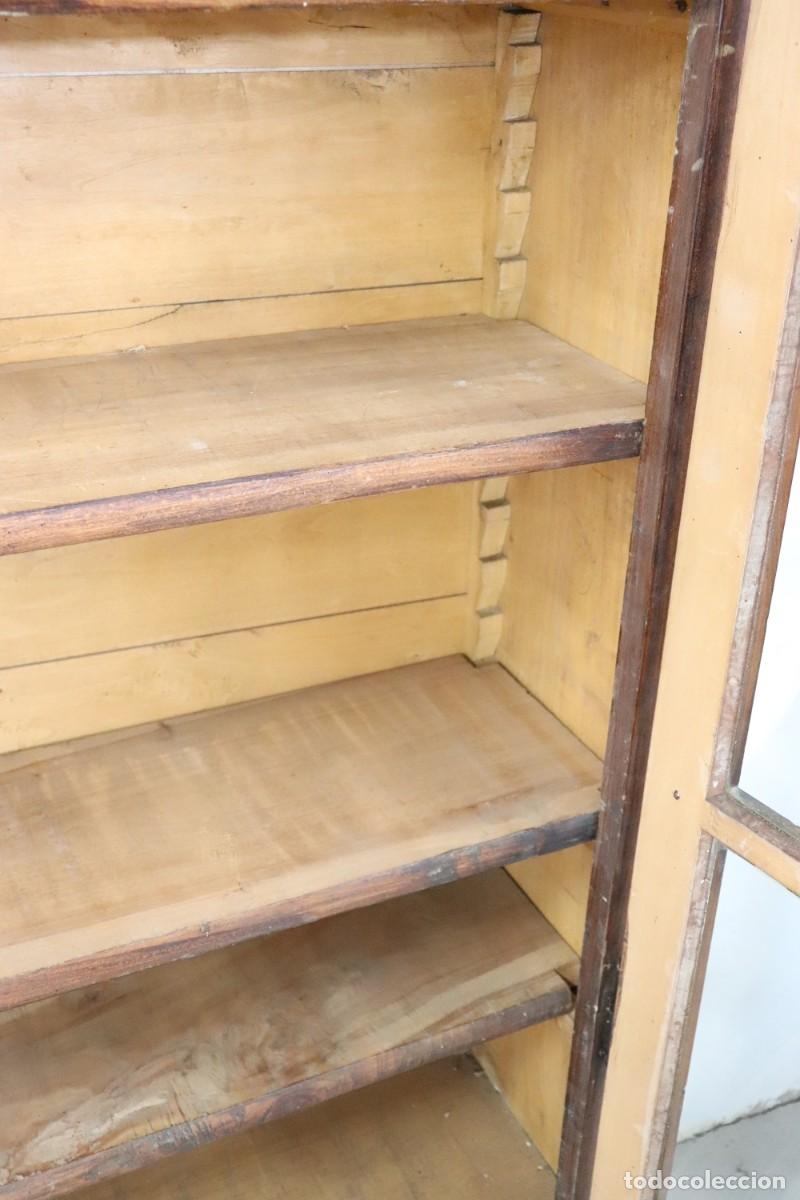 Antig&uuml;edades: Librer&iacute;a de madera de &aacute;lamo, siglo XIX - Foto 7