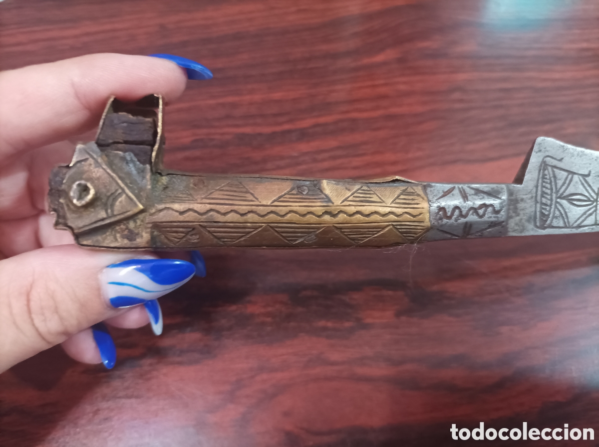 Antig&uuml;edades: Daga Argelia siglo 19 de colecci&oacute;n - Foto 2