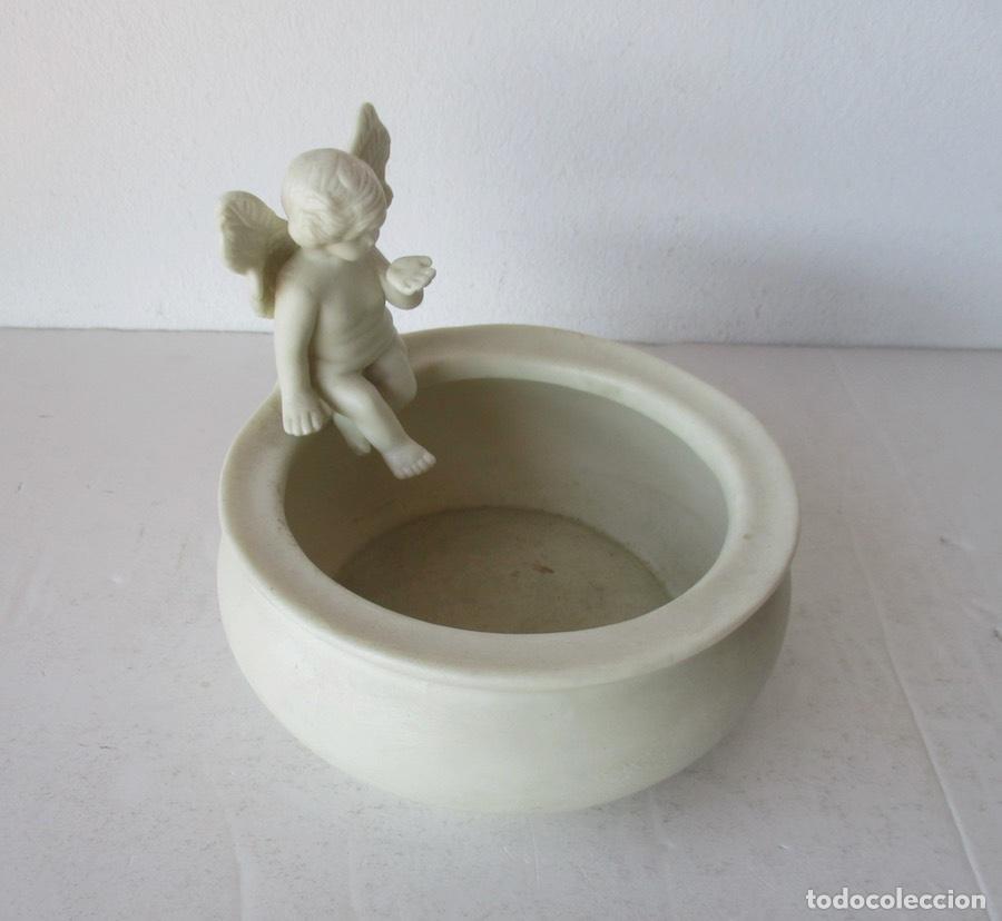 Antig&uuml;edades: CENTRO DE MESA - CON FIGURA DE ANGEL QUERUBIN - Foto 1